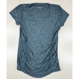 Beyond the Bump Yoga Featherweight One & Only Maternity Tee L Blue Green